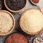 Red, black, & white rice varieties