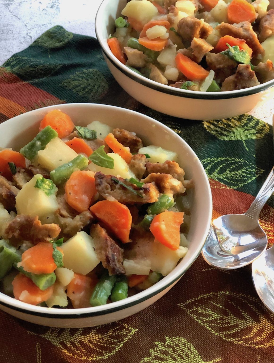 "Beefy" Vegan Seitan Stew with Potatoes & Carrots The Vegan Atlas