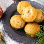 Vegan peach muffins