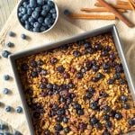 Homemade Blueberry Baked Oatmeal