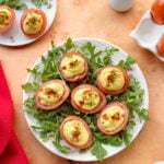 Vegan Chickpea Deviled Tomatoes