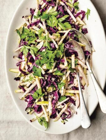 Apple and Kohlrabi slaw - chef Bryant Terry