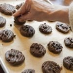Chocolat chip peanut butter teff cookies