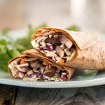 Portobello and coleslaw wraps3 Hannah