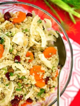 Quinoa, fennel, and cranberry salad2