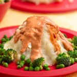 Vegan potato volcanoes