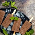 Chocolate fudge ice pops