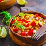 Corn and pinto bean salad