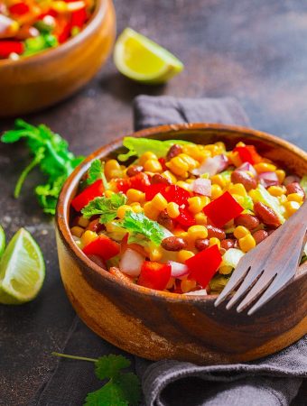 Corn and pinto bean salad