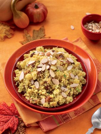 Couscous pilaf with fruits and nuts