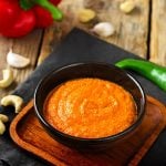 Cashew Red Bell Pepper Vegan Cheesy sauce or dip