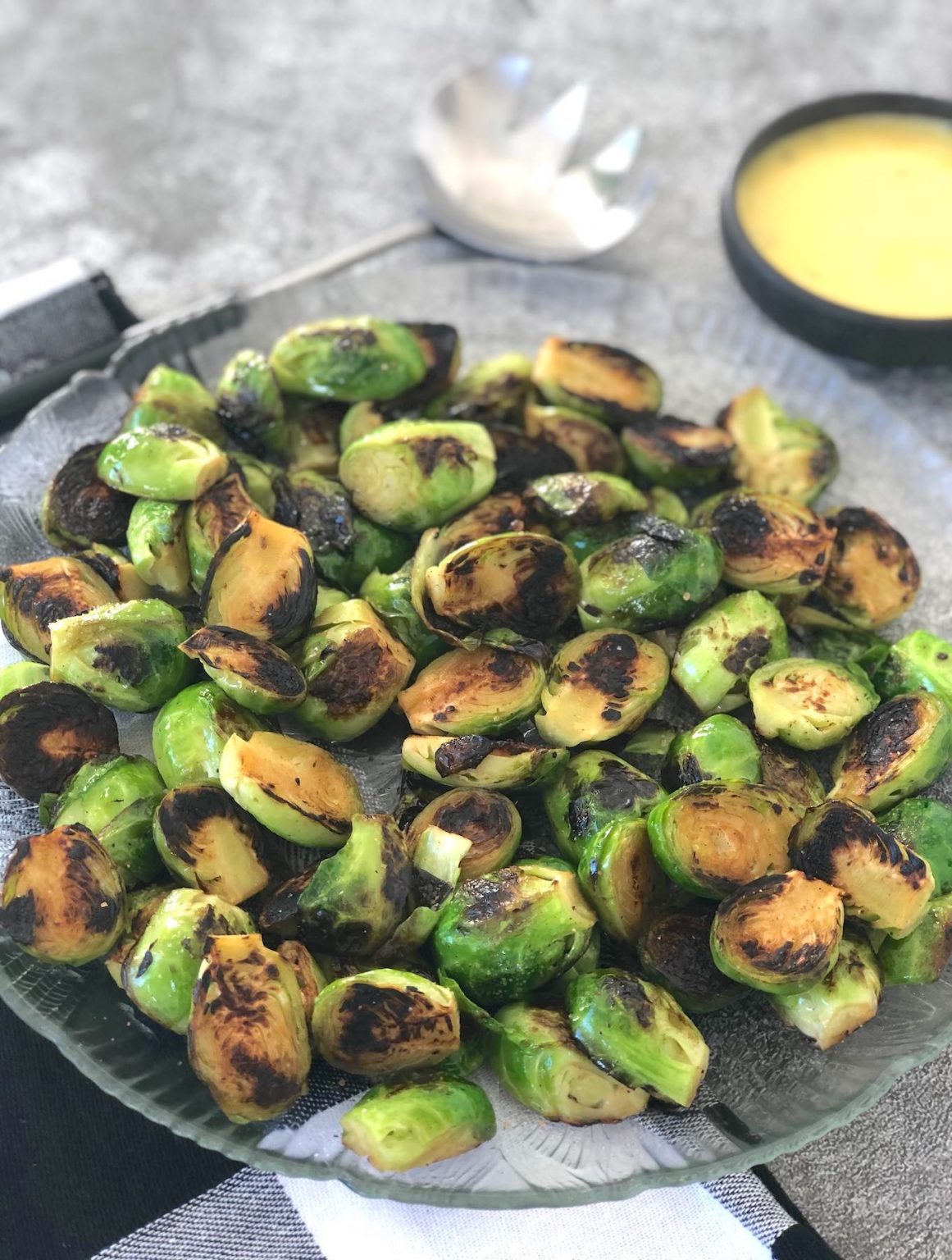 Crispy Brussels Sprouts with AgaveMustard Sauce The Vegan Atlas