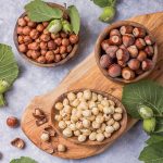 blanched, roasted, and shelled hazelnuts