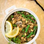 Lemony bulgur with green beans and walnuts3