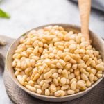 Raw Pine Nuts In a Bowl