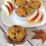 Vegan Squash or pumpkin chocolate chip muffins1