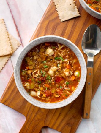 vegetable lentil vegetable soup