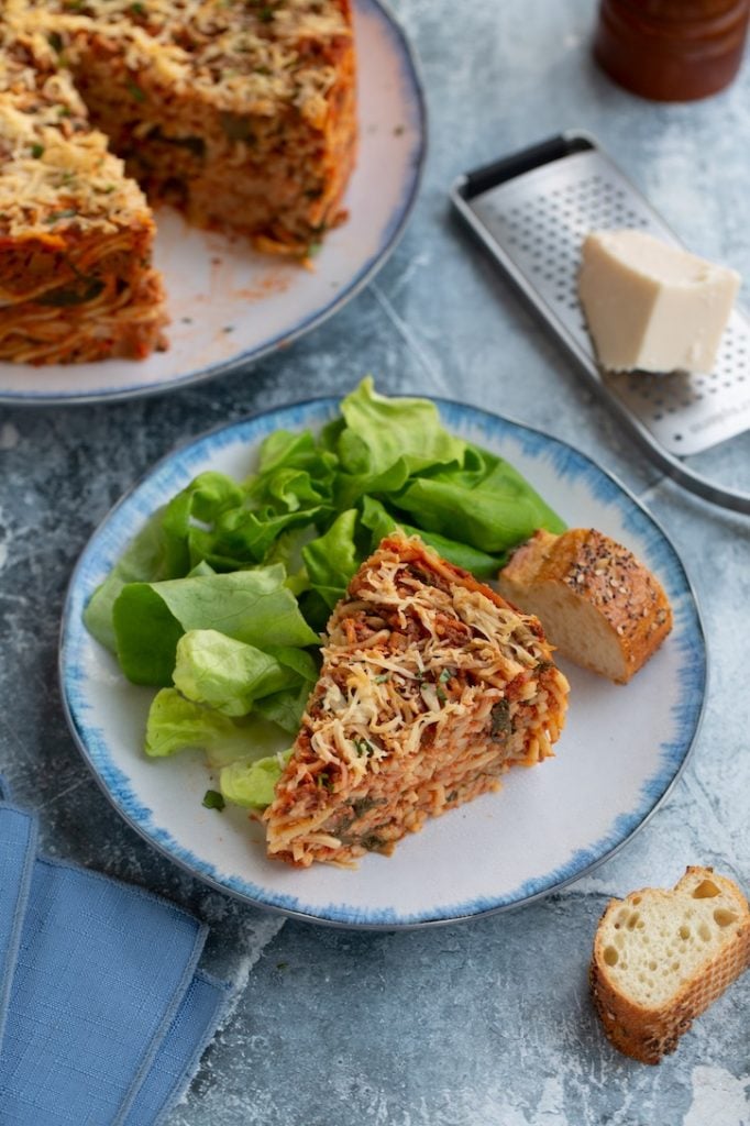 Vegan Baked Spaghetti Pie The Vegan Atlas