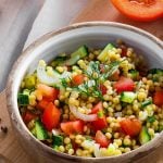 Israeli Salad with Pearl Couscous