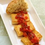 Sauteed tofu with tomatoes