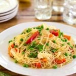 Vegan Singapore noodles (yellow curry rice noodles)