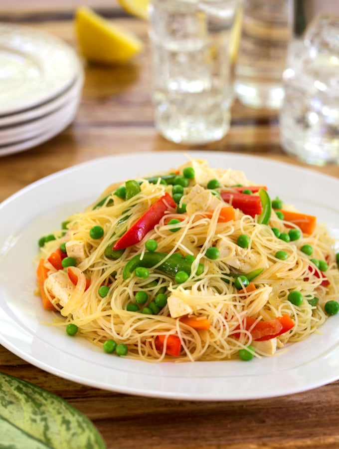 Vegan Singapore Noodles Yellow Curry Rice Noodles The Vegan Atlas