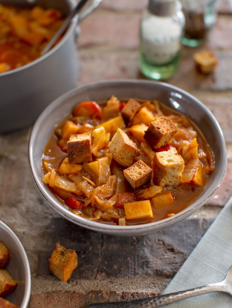 Vegan Sweet and Sour Cabbage Soup The Vegan Atlas