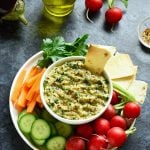 Roasted eggplant and almond butter spread