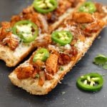 BBQ-Flavored vegan Chickn Melt Baguette