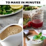 Easy vegan salad dressings graphic