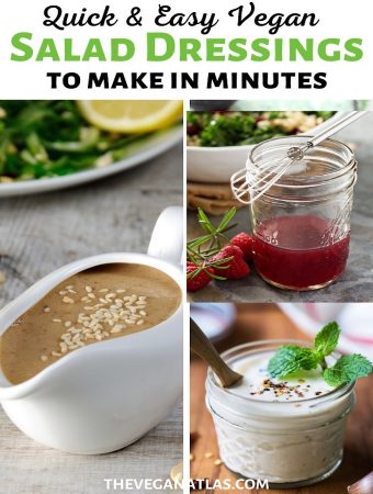 Easy vegan salad dressings graphic