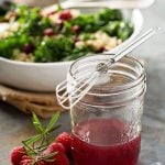 Fresh raspberry vinaigrette salad dressing