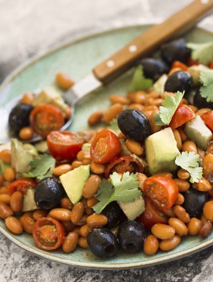 SuperEasy Avocado and Bean Salad