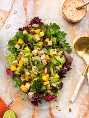 Broccoli and Baked Tofu salad