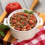Quinoa with black-eyed peas