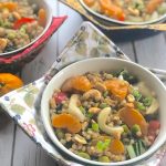 Edamame & orange spring grain bowls1