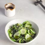 Japanese Sunomono Cucumber and Wakame Salad