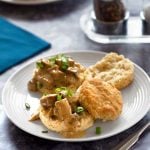 Vegan Biscuits with Sausage Gravy