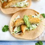 Vegan Fish Tacos with Avocado-Cilantro Cream copy