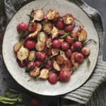chili-lime roasted radishes