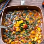 Fall Harvest stew with sweet potato, corn, and squash2