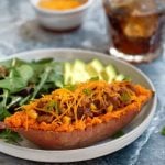 Quick Vegan Chili-Stuffed Sweet Potatoes1