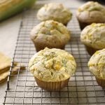 Vegan corn muffins with cheese and herbs recipe