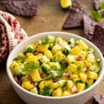 Pineapple And Cucumber Salsa With Jalapeno And Red Onion