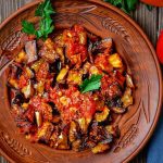 Turkish Eggplant Stew with Fresh Tomatoes
