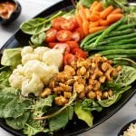 Indonesian gado-gado with tofu or tempeh