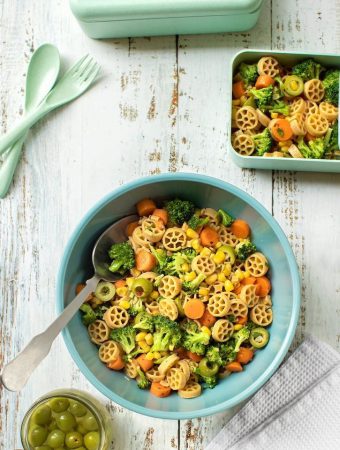 lunch box pasta salad (vegan)