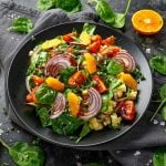 Citrus Spinach and Millet Salad