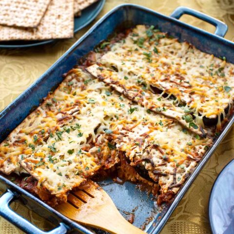 Eggplant Matzo Mina — a Passover Casserole-image