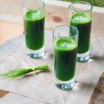 Wheatgrass shots and wheatgrass